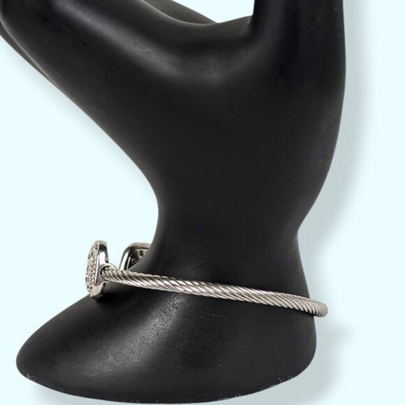 (2/$20) Rhinestone Square Cuff Bracelet - Picture 2 of 6